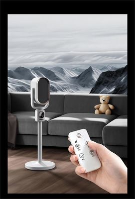 Anglais Langue de fonctionnement 2 en 1 Air chaud froid Céramique PTC chauffage avec télécommande