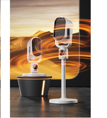 Chauffage de bureau debout avec tête tremblante et télécommande pour le flux d'air d'hiver en été