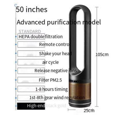 Ventilateur de refroidissement d'air portable pour le ménage sans lame Ventilateur électrique de refroidissement pour l'été