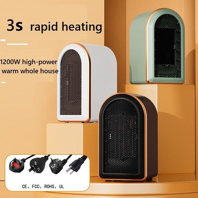 Anglais Langue d'exploitation Appareil de chauffage électrique de bureau Appareil de chauffage de salle portable PTC 1200W