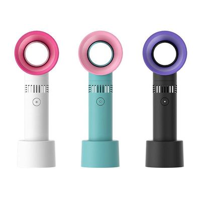 Ventilateur de charge USB portable pour sèche-cheveux à cils greffé en blanc bleu noir