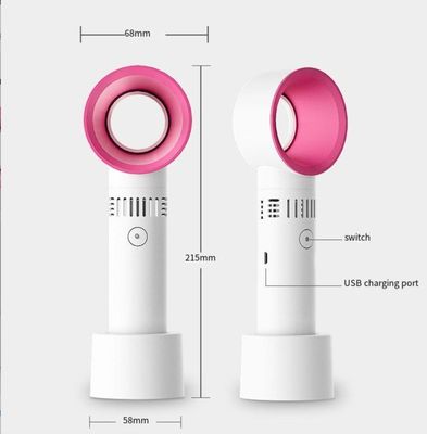 Ventilateur portable ABS PC Mini USB à charge portable sans feuille pour le soufflage de cils de bureau