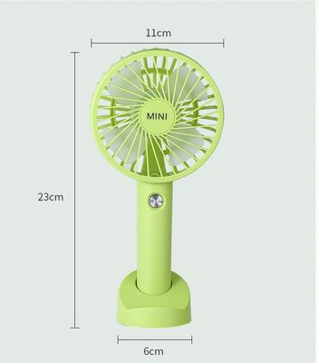 Ventilateur USB mini rechargeable à main avec porte-téléphone Portable et puissant