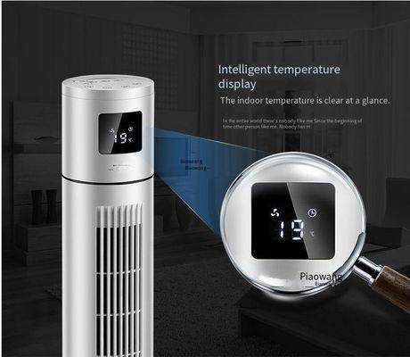 Ventilateur de tour verticale domestique avec conception sans feuilles et fonction de réglage de la minuterie de 1 à 12 heures