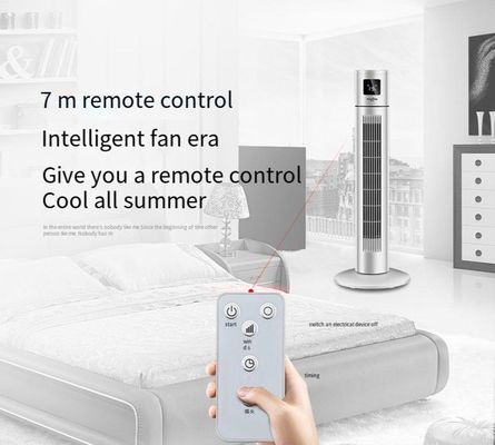 Ventilateur de tour verticale domestique avec conception sans feuilles et fonction de réglage de la minuterie de 1 à 12 heures