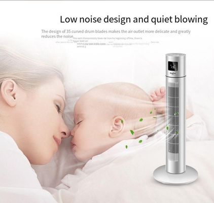 Ventilateur de tour verticale domestique avec conception sans feuilles et fonction de réglage de la minuterie de 1 à 12 heures