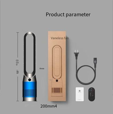 Grand ventilateur vertical sans lame Purificateur d'air Ventilateur télécommandé par application Smart Home