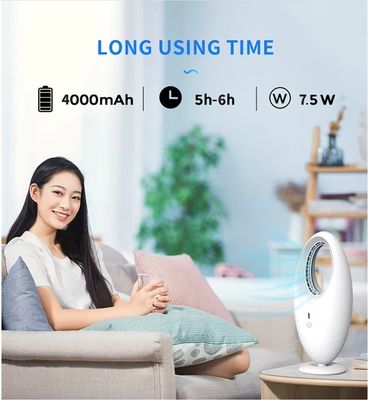 Anglais Langue d'utilisation Ventilateur de bureau portable et rechargeable USB sans lame pour garage