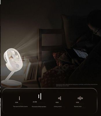 Anglais Langue d'exploitation Portable USB Chargeur pliable Petit ventilateur pour le bureau à domicile