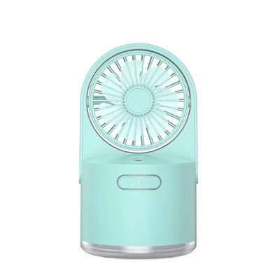 2 en 1 Mini ventilateur Humidificateur Ventilateur portable avec fonction Ventilateur électrique USB rechargeable