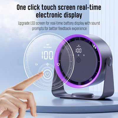 Solution de refroidissement 2 en 1 Ventilateur électrique de table avec contrôle tactile et réglage de vitesse 5