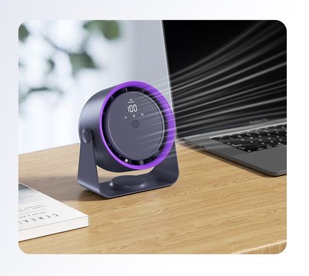 Solution de refroidissement 2 en 1 Ventilateur électrique de table avec contrôle tactile et réglage de vitesse 5