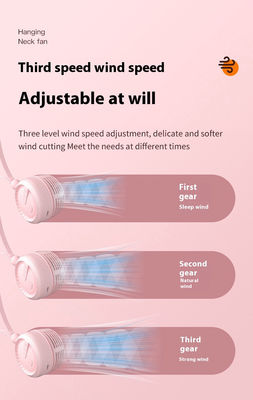 Ventilateur USB rechargeable suspendu au cou Portable et refroidissement silencieux pour bureau extérieur