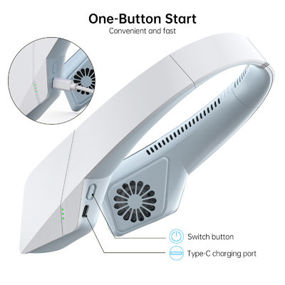 Restez au frais et à l' aise avec le mini ventilateur suspendu rechargeable à trois vents