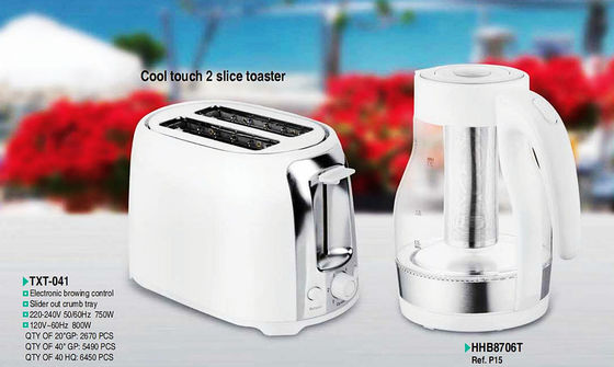 Toaster à la touche froide en acier inoxydable pour usage domestique