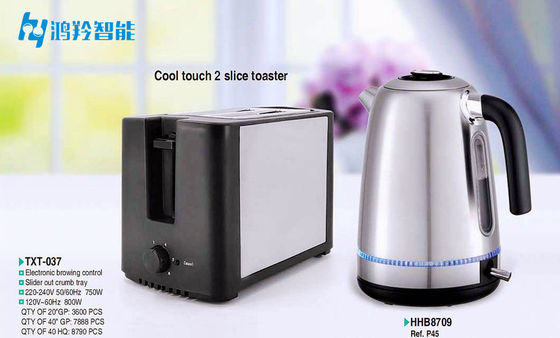Toaster à la touche froide en acier inoxydable pour usage domestique