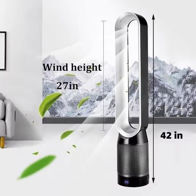Ventilateur silencieux de 42 pouces avec télécommande et purificateur d'air Hepa