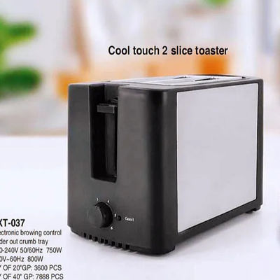 Toaster électrique en acier inoxydable avec contrôle de browning variable