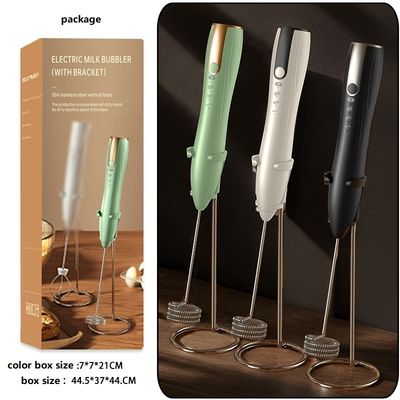Batterie de 800 mAh Capacité 304 en acier inoxydable Frappeuse à œufs portative pour le café de cuisine