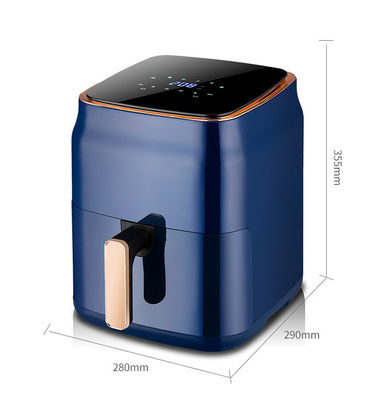 Friteuse à air chaud électrique 6L Smart Touch Screen personnalisée sans huile contrôlée par l'application