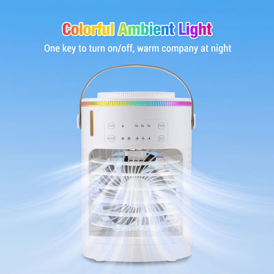 NO Cooler d'air par évaporation de bureau portable contrôlé par application avec 7 couleurs de lumière et de chronométrage