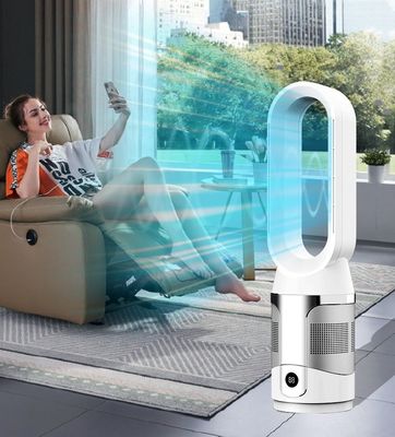 Commande à distance Portable 3 en 1 chauffage filtre à air ventilateur de tour pour chauffe-eau double et électrique