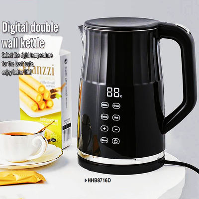 Bouilloire électrique 2200W Bouilloire en acier inoxydable pour un contrôle précis de la température