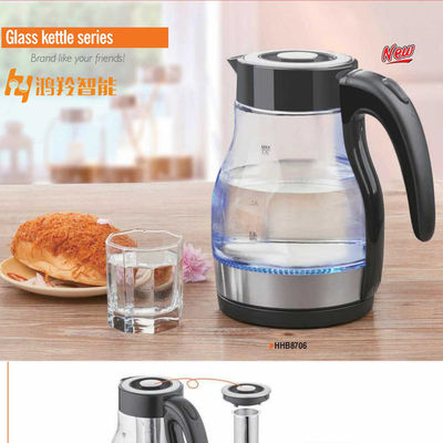 Chaudière à thé électrique recouverte de verre 50/60 Hz pour cuisine domestique