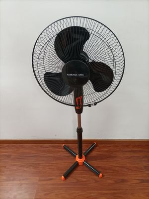 Ventilateur électrique de 16 pouces à base croisée à refroidissement par air à piédestal oscillant