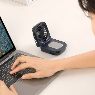 Anglais Portable Petit ventilateur portatif USB Chargeur bureau pliable Ventilateur suspendu