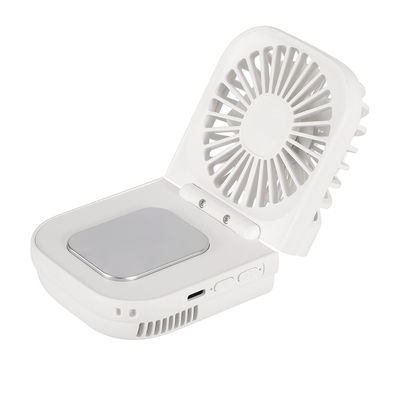 Anglais Portable Petit ventilateur portatif USB Chargeur bureau pliable Ventilateur suspendu
