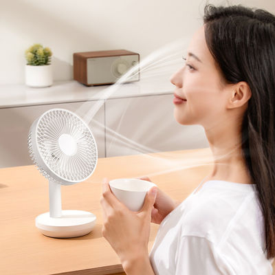 Ventilateurs de refroidissement à trois vitesses rechargeables USB de 3600 mAh avec lumière de nuit Portables et silencieux