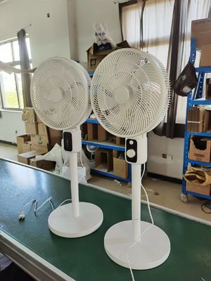 Ventilateur de circulation automatique de la tête de tremblement 12 pouces LED affichage Ventilateur de refroidissement verticale au sol