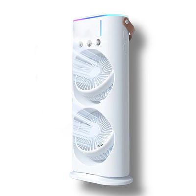 Refroidisseur d'air à double ventilateur blanc domestique avec fonction de télécommande et de refroidissement