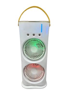 Refroidisseur d'air à double ventilateur blanc domestique avec fonction de télécommande et de refroidissement