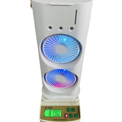Ventilateur à pulvérisation à double tête climatiseur de réfrigération humidifiant pour le refroidissement de bureau