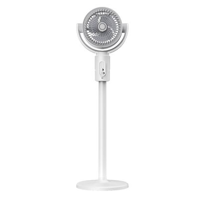 Ventilateur à hauteur réglable 4000mA Portable USB Rechargeable Standing Fan With Timing Lamp Light