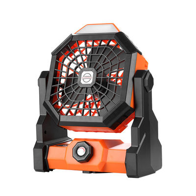 Ventilateur de plafond portable extérieur rechargeable de 6 pouces avec lumière LED et sans télécommande