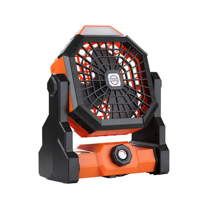 Ventilateur de camping de tente extérieure rechargeable portable de 6 pouces avec éclairage et durable