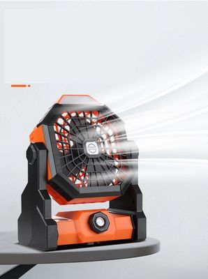 Ventilateur de camping de tente extérieure rechargeable portable de 6 pouces avec éclairage et durable