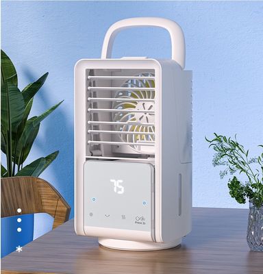 Ventilateur de refroidissement à l'eau USB Petit refroidisseur d'air de table avec 3 modes de vent basse/moyenne/haute 14*14*26CM