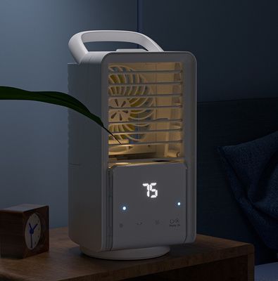 Ventilateur de refroidissement à l'eau USB Petit refroidisseur d'air de table avec 3 modes de vent basse/moyenne/haute 14*14*26CM
