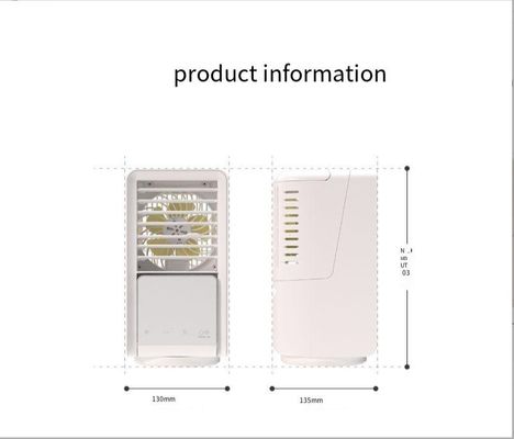 Refroidisseur d'air par évaporation portable pour bureau de chambre 3 modes de vent bas / moyen / haut alimenté par USB