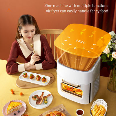 Friteuse à air électrique en acier inoxydable 220-240V de 15 litres de grande capacité et fenêtre visuelle
