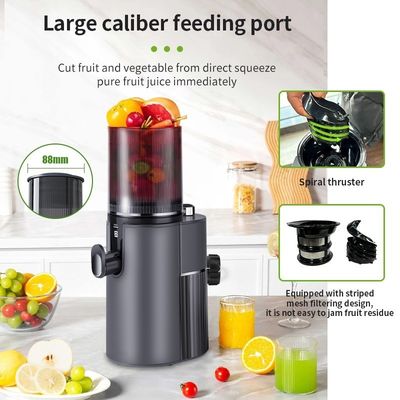 Juicer à pression froide automatique à grande bouche pour ménage commercial