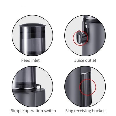 Juicer à pression froide automatique à grande bouche pour ménage commercial