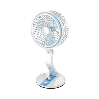 Chargeuse de batterie USB Ventilateur de table pliable portable avec fonction de refroidissement de l'air et lumière LED