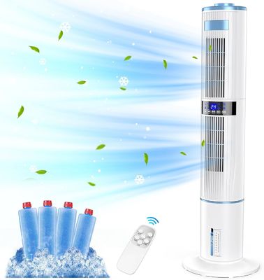 Ventilateur de tour de refroidissement portable TUYA contrôle conception à double couche 33*33*120cm