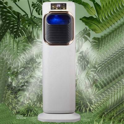 Ventilateur de climatisation à eau refroidie verticale pour ménage à double usage, chaud et froid