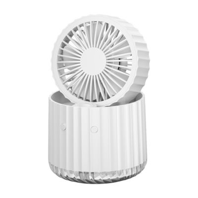 Ventilateur à pulvérisation d'humidification à chaud 5V USB Bureau de recharge Petit ventilateur pliable Portable Ventilateur de table hydratant Air Cooler